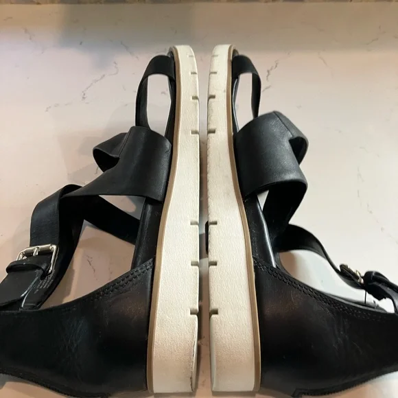 Sofft Starla Black Leather Strappy Ankle Strap Sandal Gladiator Size 11 - Picture 11 of 12